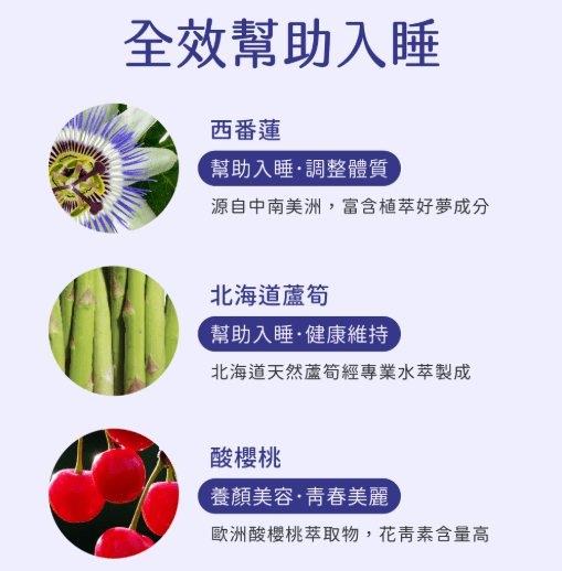 睡眠保健食品種類 睡眠保健食品種類