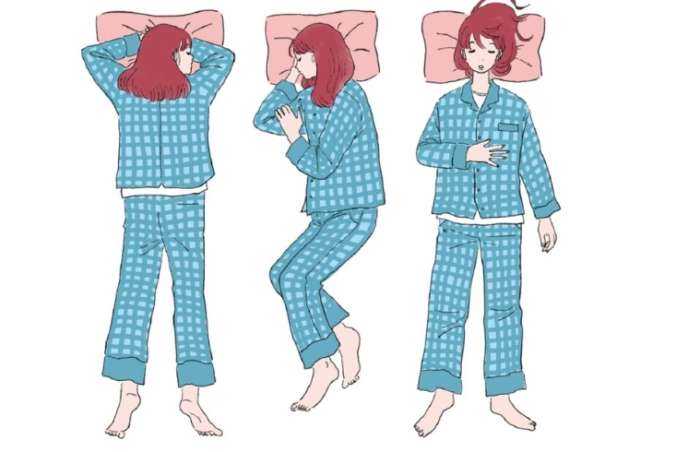 常見的睡眠姿勢 常見的睡眠姿勢